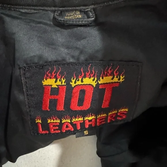 Black Leather Button-Up Shirt Hot Leathers biker - Picture 5 of 7